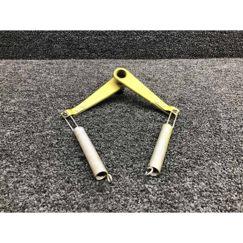 002-524018-15 Beech F33A Rudder and Aileron Bungee Spring Arm LH with Springs