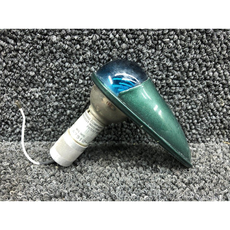 W1285PG, W1282 Whelen Navigation Light Assembly Green (Volts: 14)