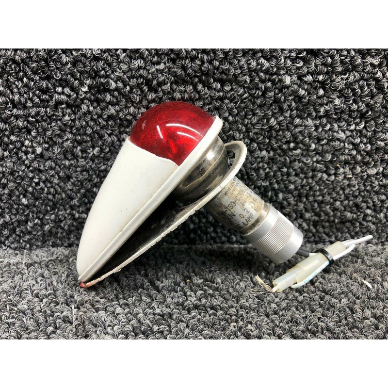 W-1285PR, W1284R Whelen Navigation Light Red with Lens and Shield (Volts: 14)