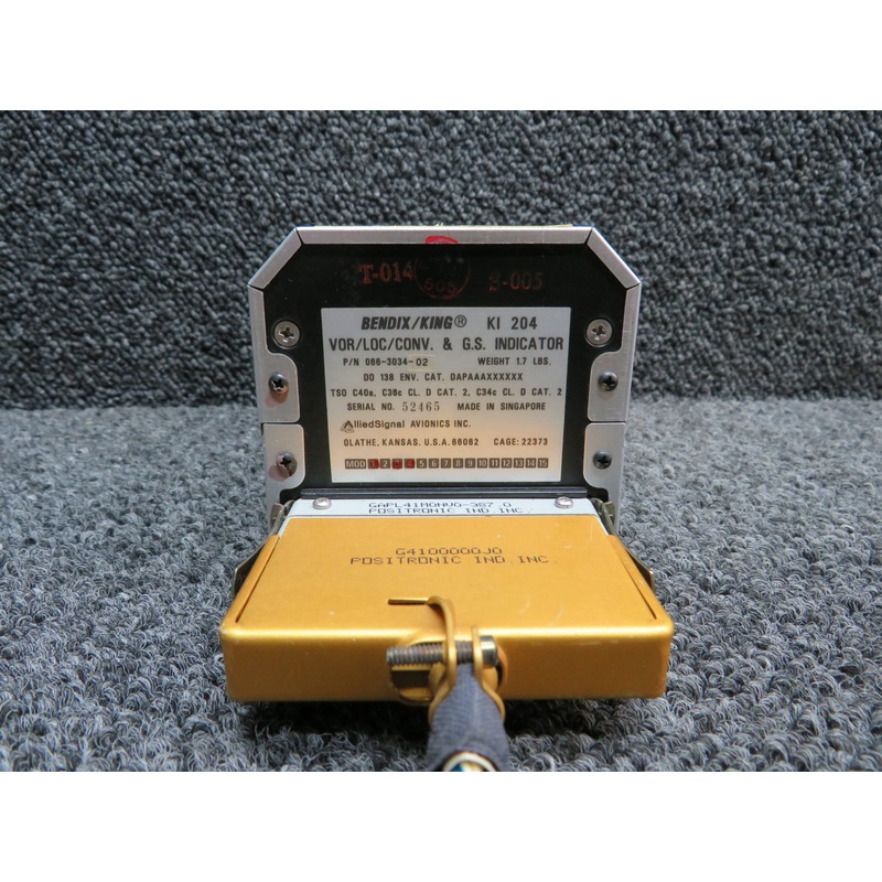066-3034-02 King Radio KI-204 VOR, LOC Glideslope Indicator with Mods