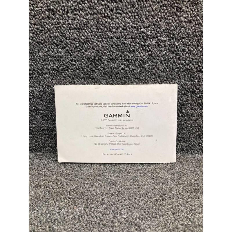 190-00942-00 Garmin GXM40 Radio Smart Antenna Owner’s Manual (2008)