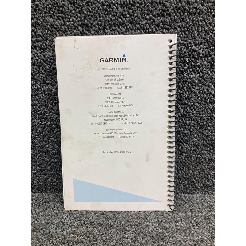 190-01499-00 Garmin GTX 335-345 All-In-One ADS-B Transponder Pilot’s Guide 2016