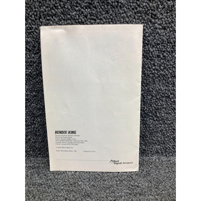 006-08256-0004 Bendix King KCS-55A Compass System Pilot’s Guide