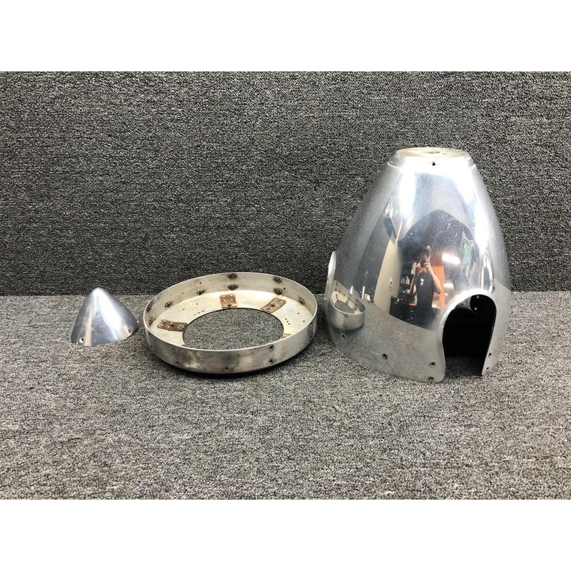 C3278-2P / C3566-1 Beech 95-B55 3 Blade Propeller Spinner W/ Bulkhead & Cap