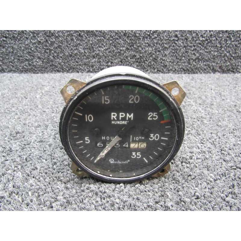 1U320-002-17 Edo-Aire 1U320 Recording Tachometer (Hours: 6534.76)