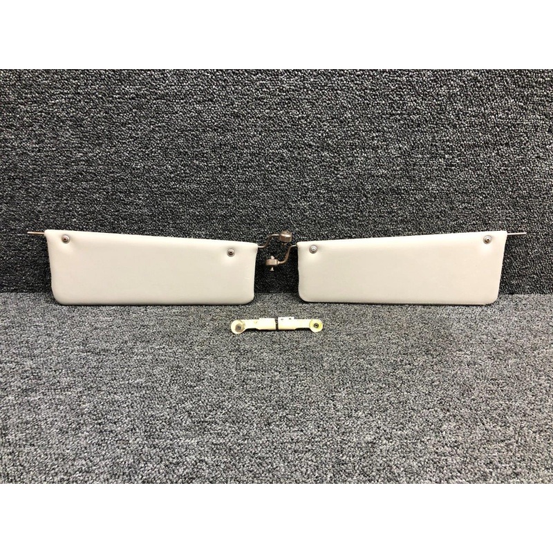 49124-1 / 49124-2 Rockwell 112A Sun Visor Assembly Set LH & RH W/ Mounts