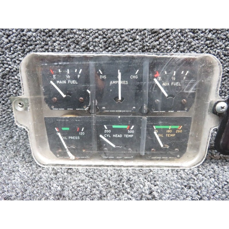 436405 Bellanca 17-30 Stewart Warner Gauge Cluster (Volts: 14)