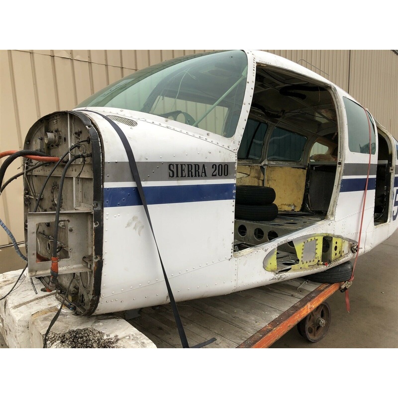 Beechcraft B24R Fuselage w Bill of Sale, Data Tag, Airworthiness, and Logs