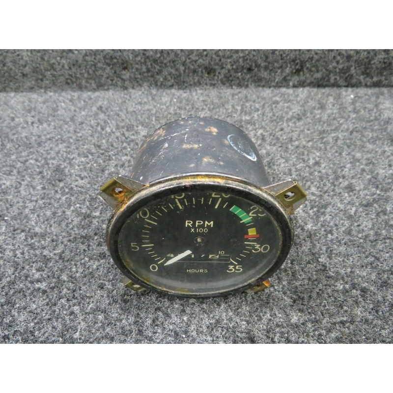 824276 Stewart-Warner Recording Tachometer Indicator (Hours: 4817.2)