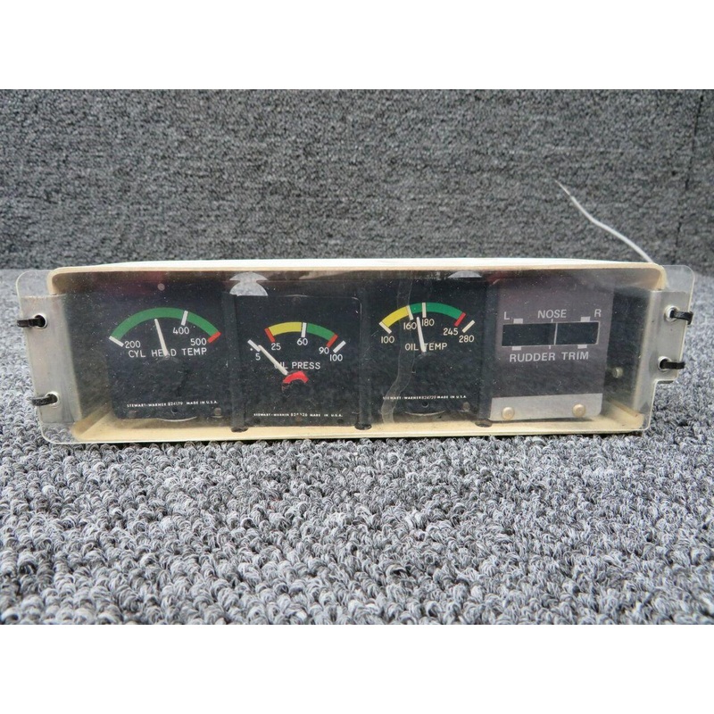 8550077-503 Rockwell Engine Instrument Cluster Panel RH w/  Oil Temp Probe