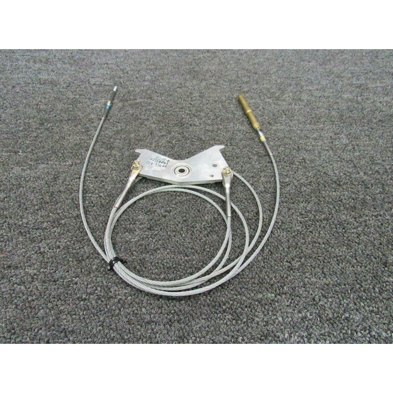 14912-002 Cirrus SR20 Rudder Bellcrank w/ Aft Cables (45 3/16 & 58 1/8)