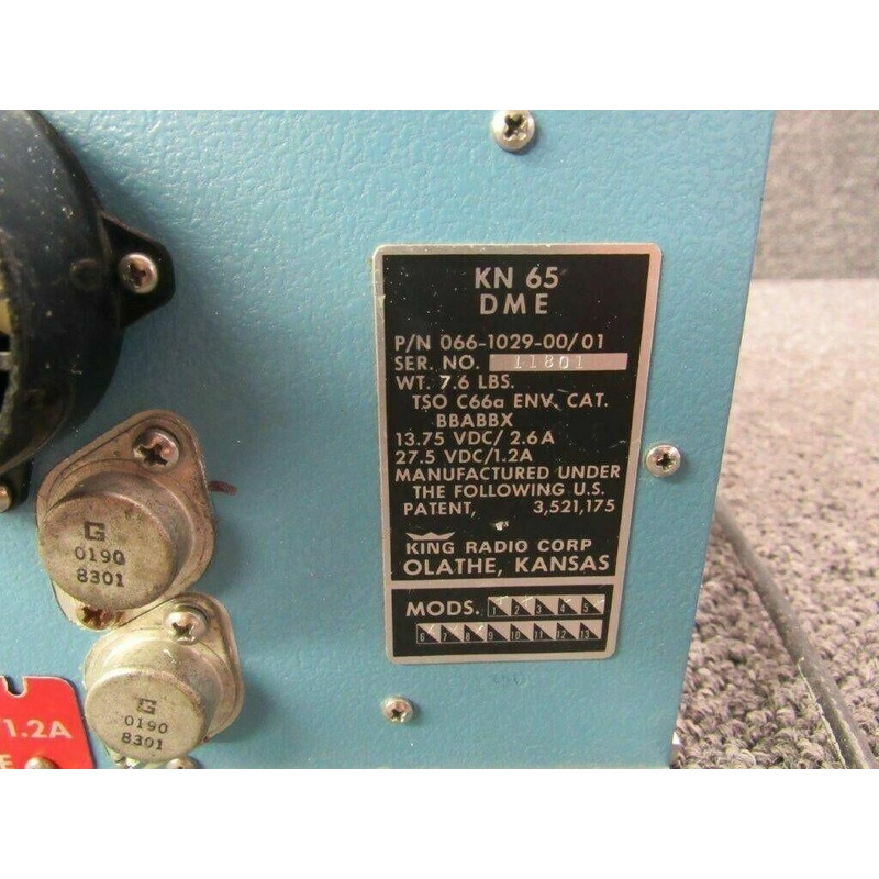 066-1029-00-01 King Radio KN-65 DME Processor with Mods (14-28V)