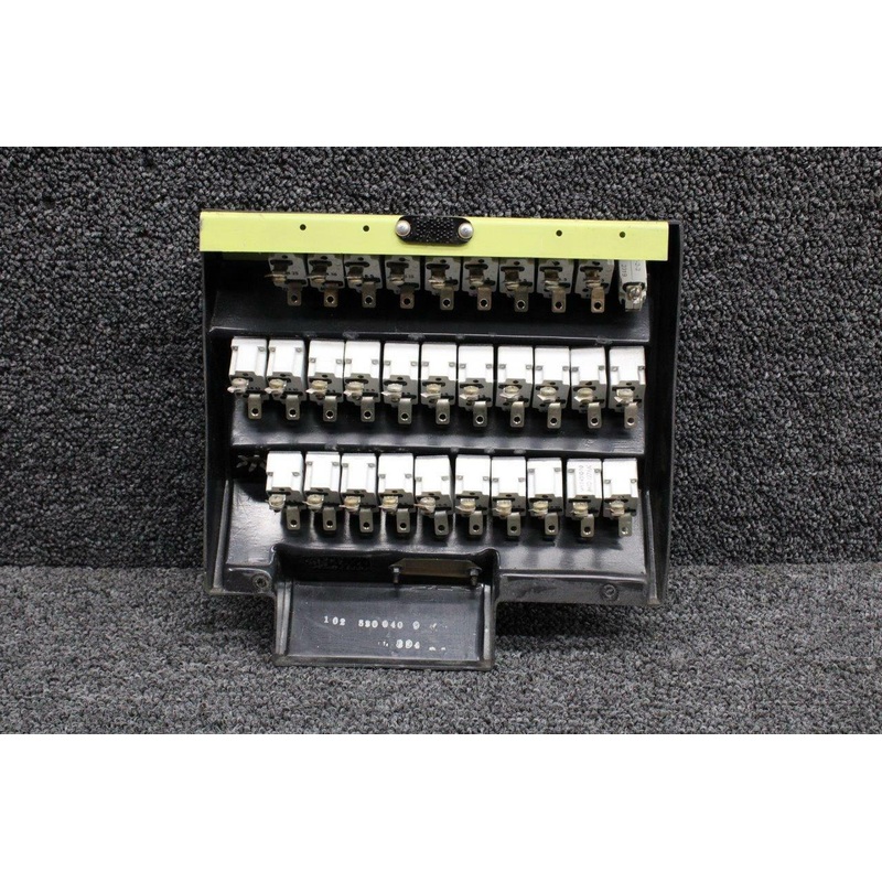 102-364010-19 Beech 58P Klixon Circuit Breaker Panel Assy W/ Breakers