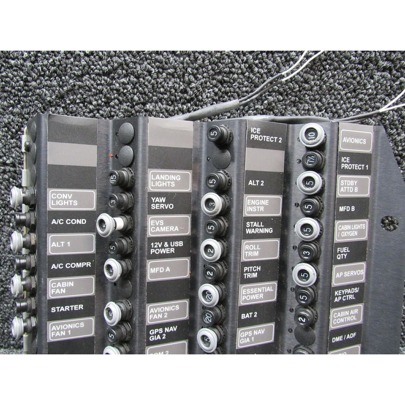 19321-001 Cirrus SR22T Circuit Breaker Panel Assembly (Hours: 695.5)