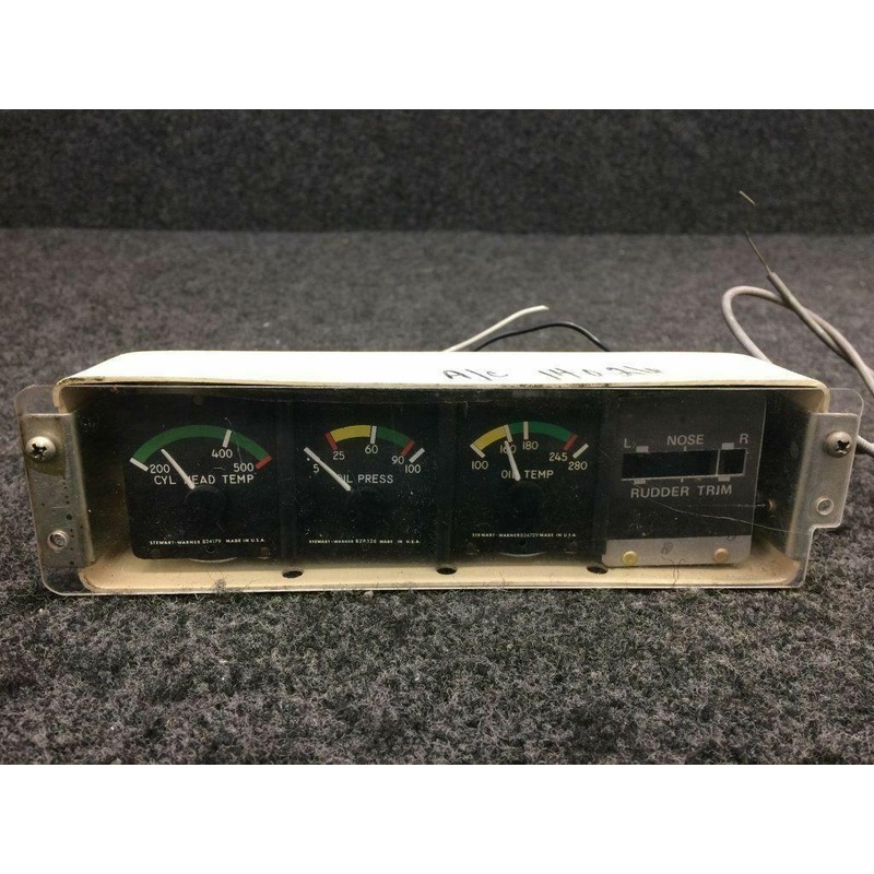 Rockwell 114 Engine Cluster Assy RH (W/ Probes, 14 Volts)  P/N 855015-503