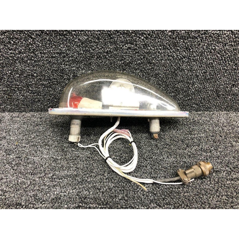 30-1085-3 Cessna 402C Grimes Navigation Light Assembly LH (RED) (Volts: 28)