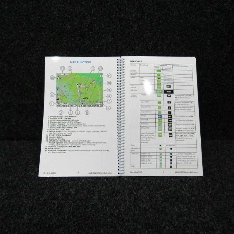 2005  Bendix King KMD 550/850 Multifunction Display Quick Reference (C20)