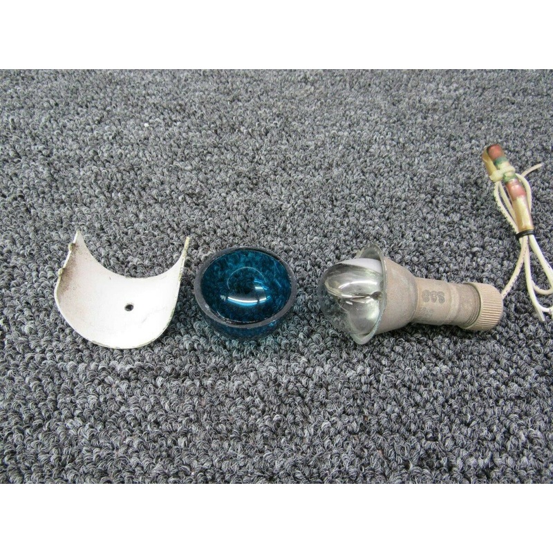 A-1285, AN-3042-2 Grimes Position Light with Green Lens, Shield (14V)