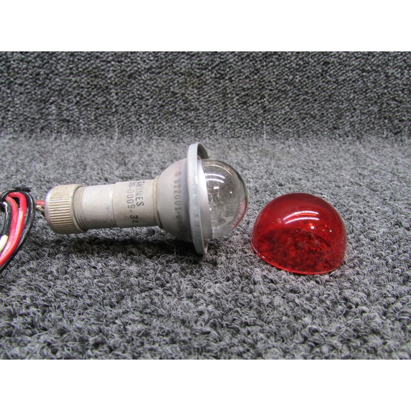 30-0009-34 (Alt: C622001-0201) Grimes Wing Navigation Light Base with Red Lens