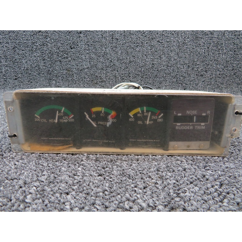 855015-1 Rockwell 112TC Engine Cluster Indicator W/ Probes  (Volts: 14)