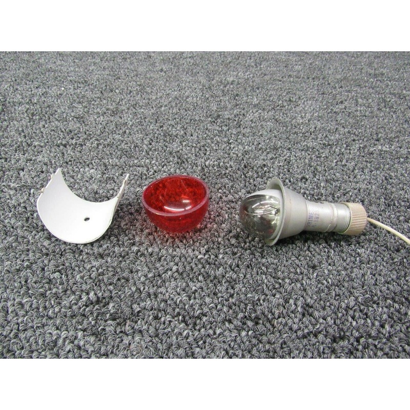 A-1285, AN-3042-1 Grimes Position Light with Shield and Red Lens (14V)